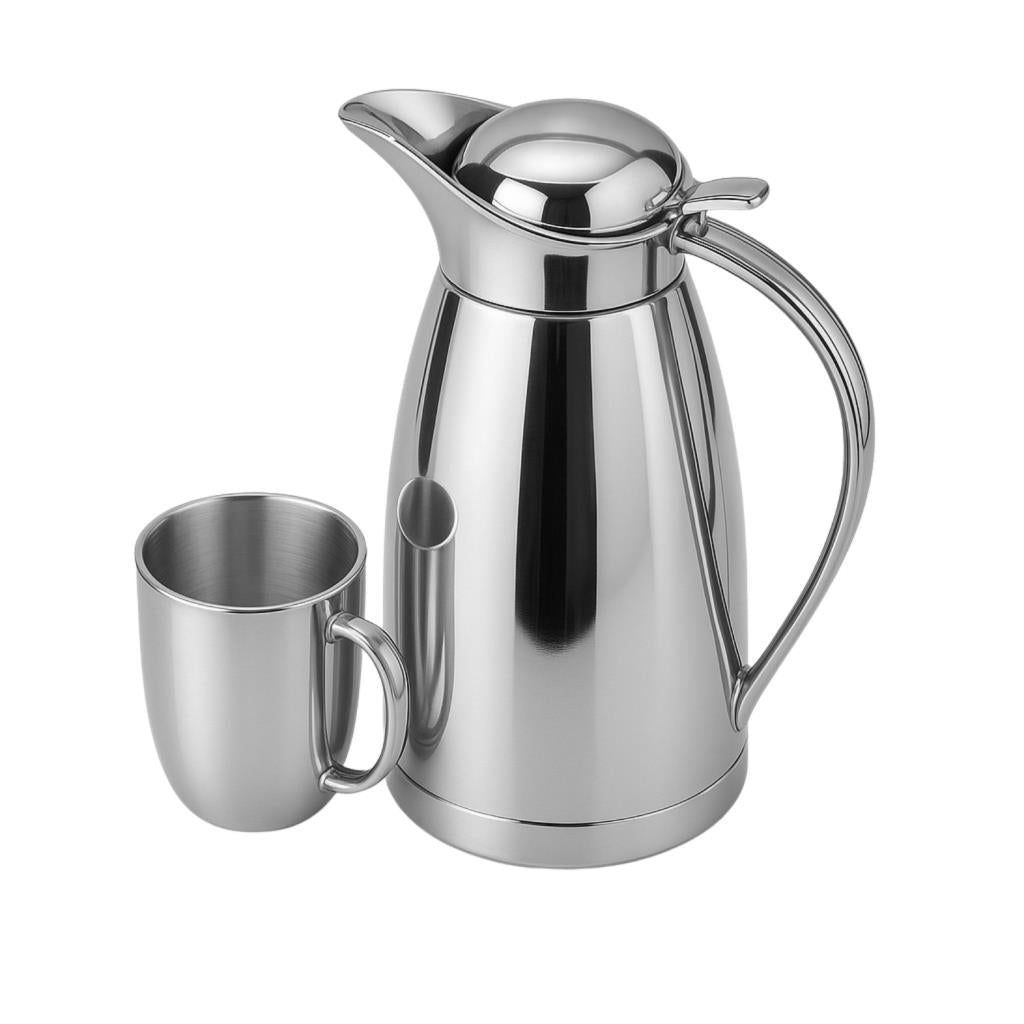 1.2 LT - Termos Seti - Çelik Bardaklı - 1 Bardaklı - Square