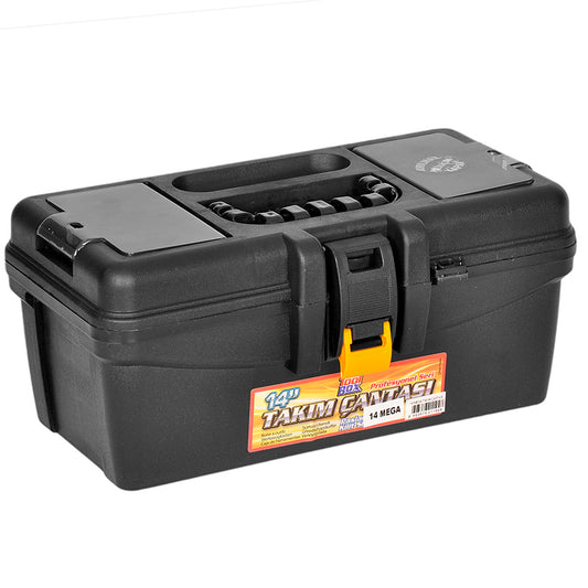 Takım Çantası - 14 Inç - Malzeme Kutusu - Mega - Siyah - (Kod 186)