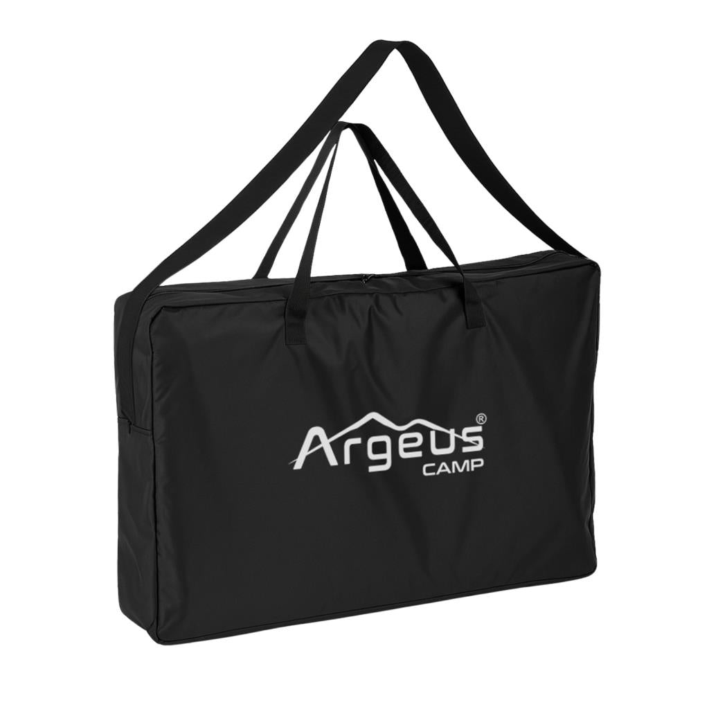 2 Adet Katlanır Kamp Sandalyesi ve Masa Seti - Rest - Taşıma Çantalı - Siyah - 130 KG Taşıma