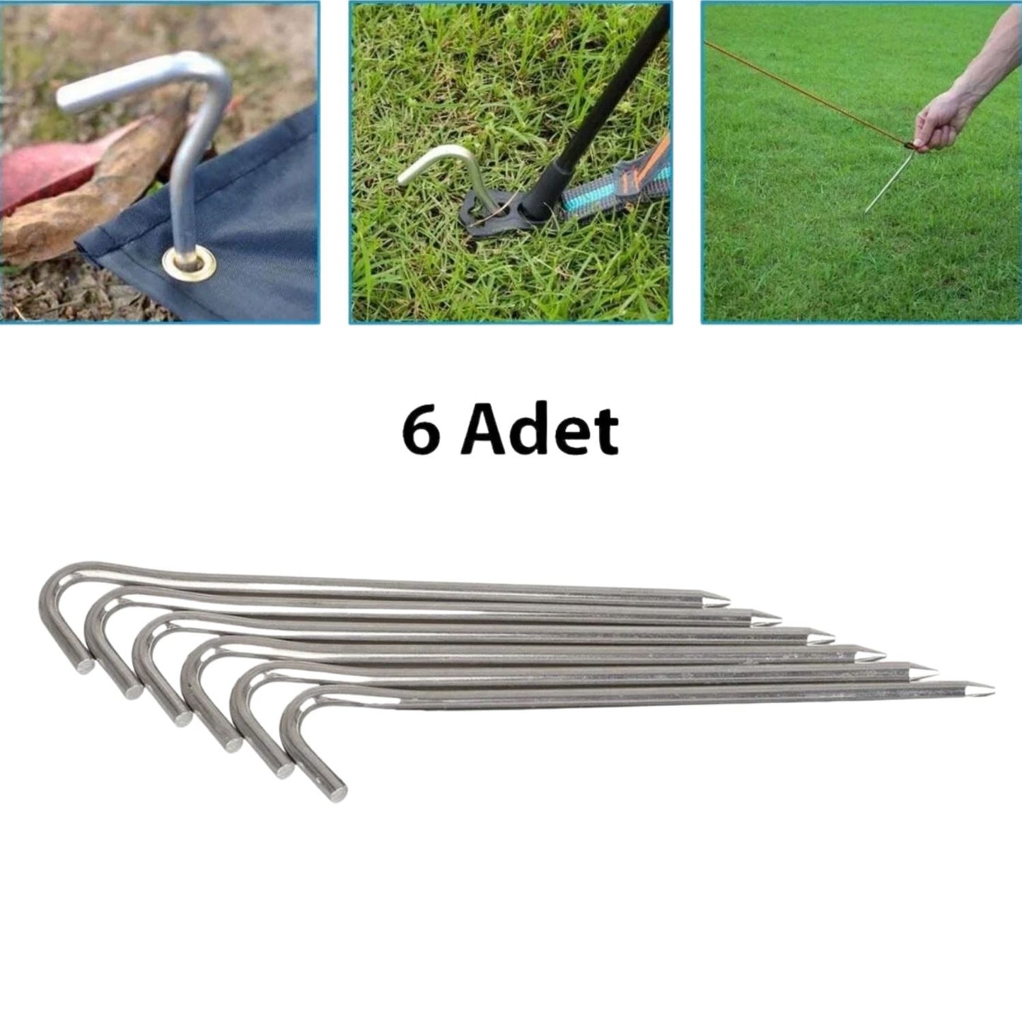 Çadır Kazığı - Madfox Skewer C-Kafa - 6 Parça - 18 cm - 547329