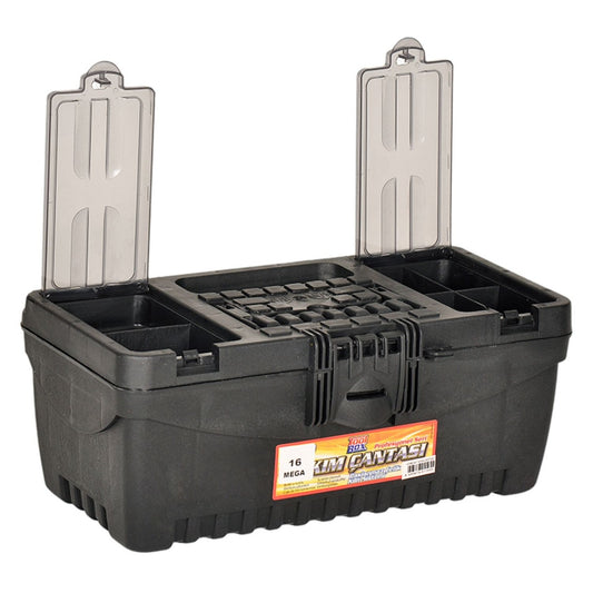 Takım Çantası - 16 Inç - Mega - Malzeme Kutusu - Siyah (Kod 114)