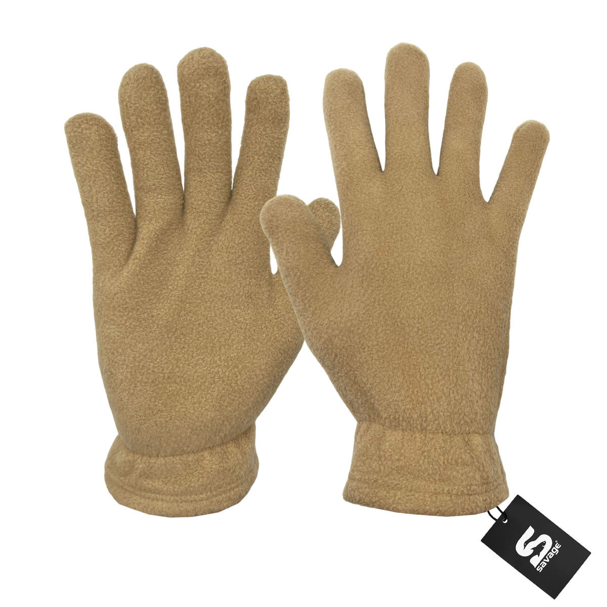 3'lü Kışlık Set Polar Bere, Eldiven, Boyunluk - Warm - Kum - (SBLN.008)