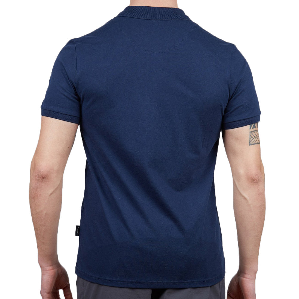 Erkek Polo Yaka Tişört - Pamuklu Spor Tişört - Stratus - Indigo (600303)