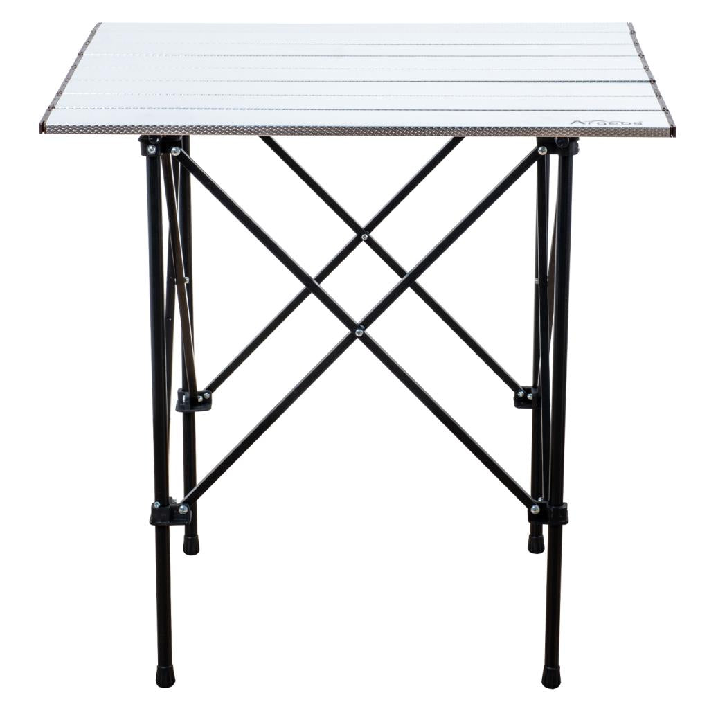 4 Adet Katlanır Kamp Sandalyesi ve Alüminyum Masa Seti - Rock Silver - Turkuaz - Taşıma Çantalı