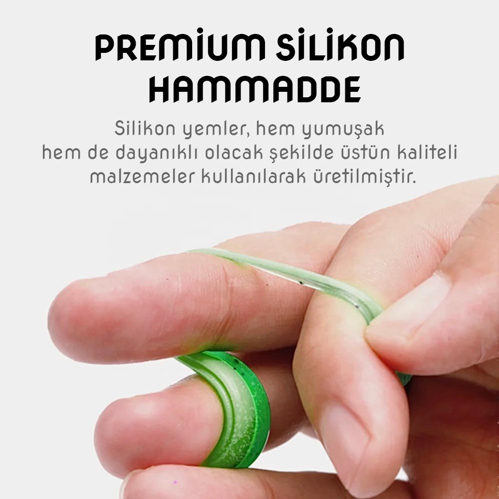Silikon Kurt Sahte Yem - 60mm - Hardal - Yumy (18065-SM024-07)