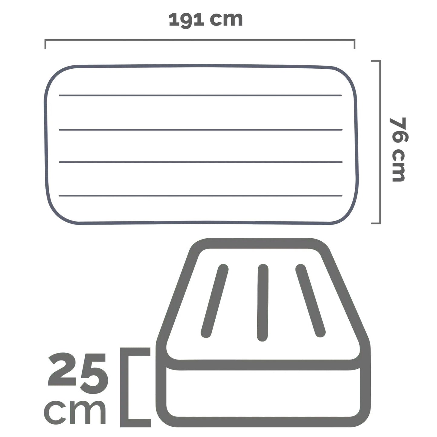 Şişme Kamp Yatağı - Intex - Tek Kişilik - 76cm (64756)