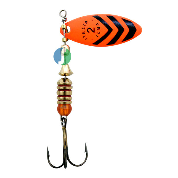 Alabalık Turna Döner Olta Kaşık - Ilba Sergente 58533 - Portakal/Siyah - No:3