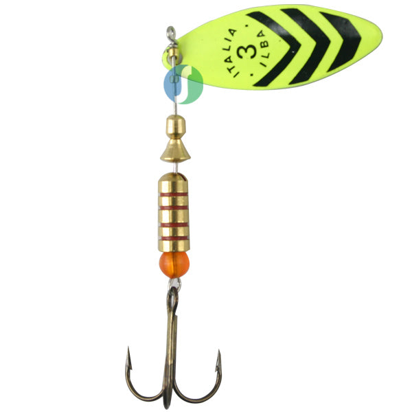 Alabalık Turna Döner Olta Kaşık - Ilba Sergente 58634 - Fluo/Siyah - No:4