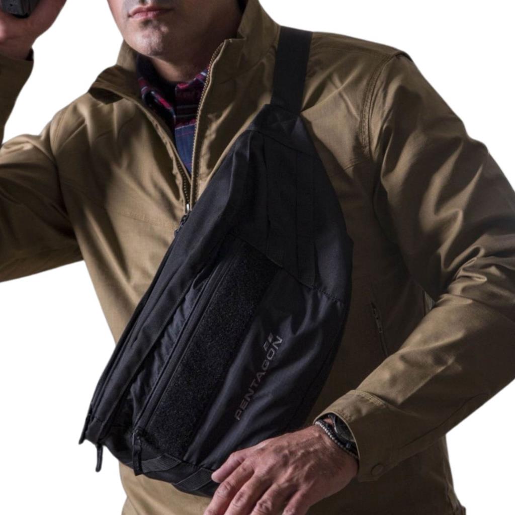 Çapraz Göğüs Askılı Çanta - Pentagon - Telamon CCW - 8.5 Lt - Black- K16108