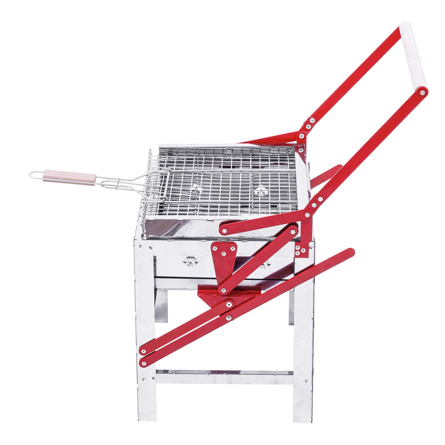 Çevirme Mekanizmalı Krom Mangal - Yükseklik Ayarlı - Argeus Turnmaster Pro