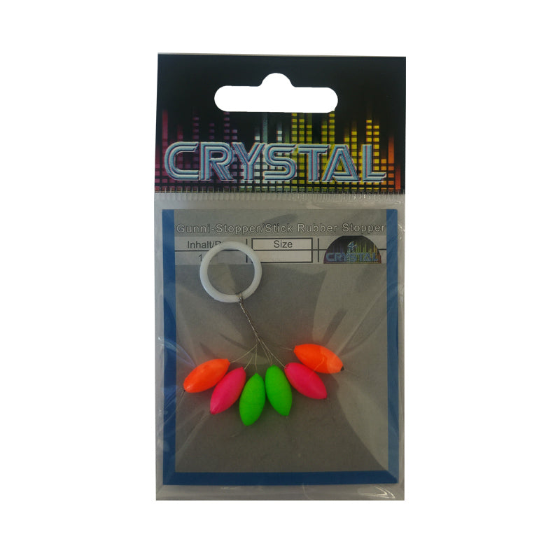Crystal Renkli UV Yem Yüzdürücü Stoper No:1 (6'lı)