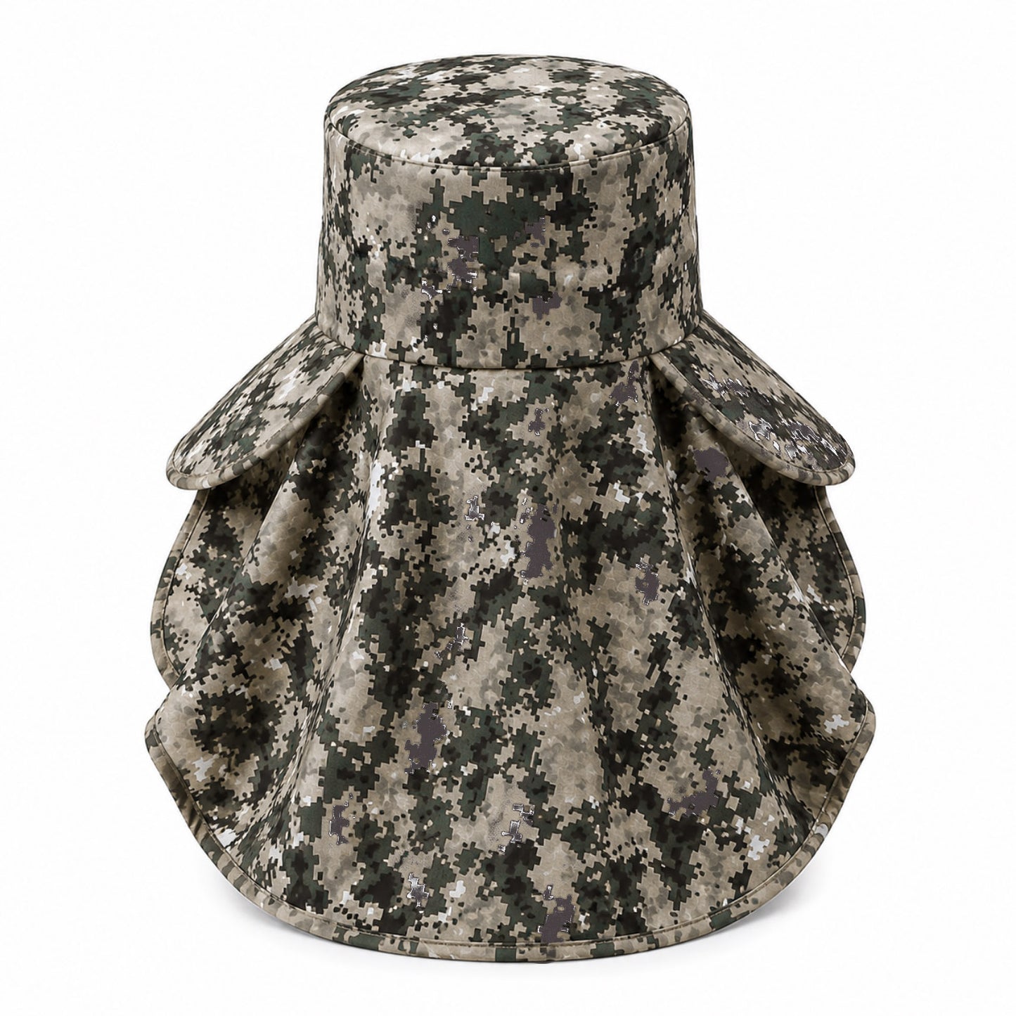 Ense Korumalı Outdoor Şapka - Maskeli - Dijital Kamuflaj (M-1)- Savex