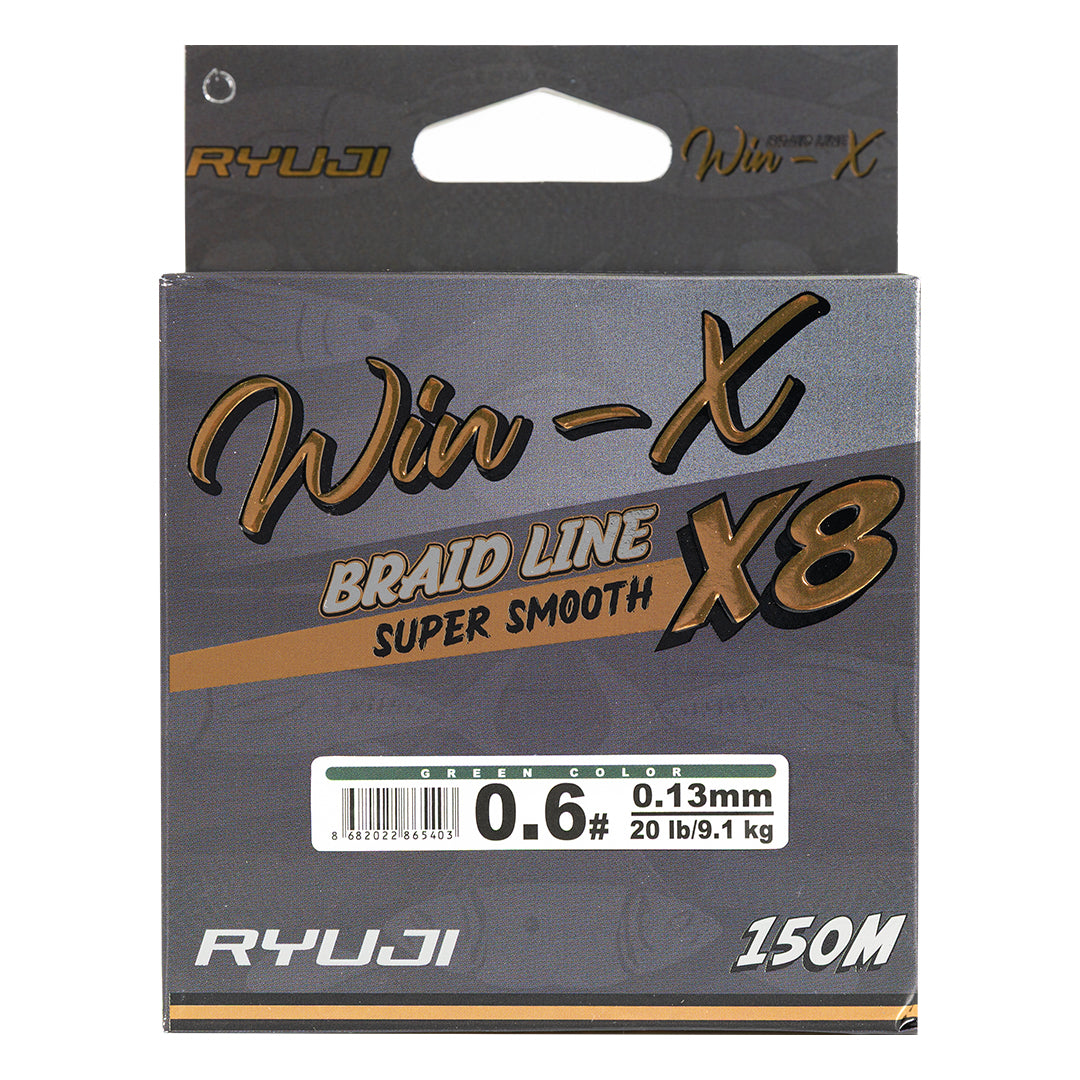 İp Örgü Misina - 8 Kat - Ryuji Winx X8 - 150mt - Yeşil - 0.08mm