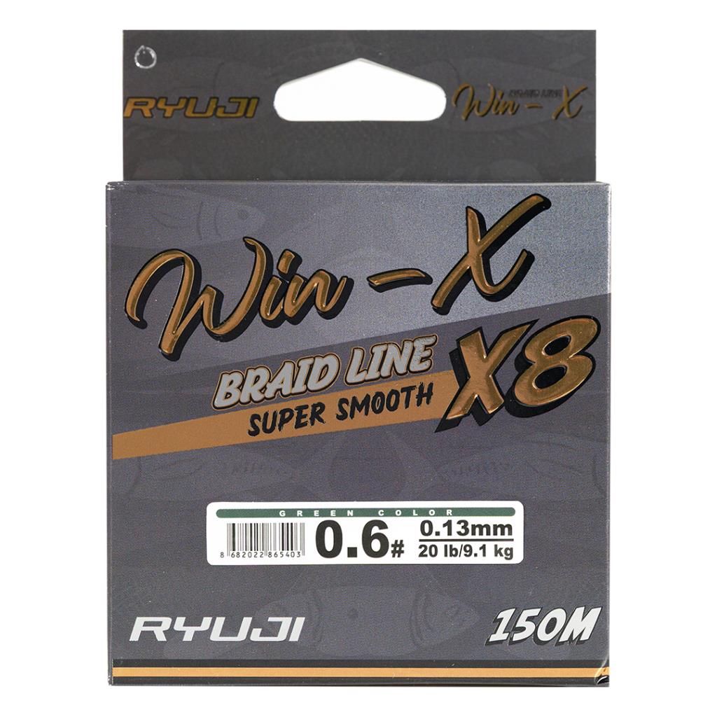 İp Örgü Misina - 8 Kat - Ryuji Winx X8 - 150mt - Yeşil - 0.10mm