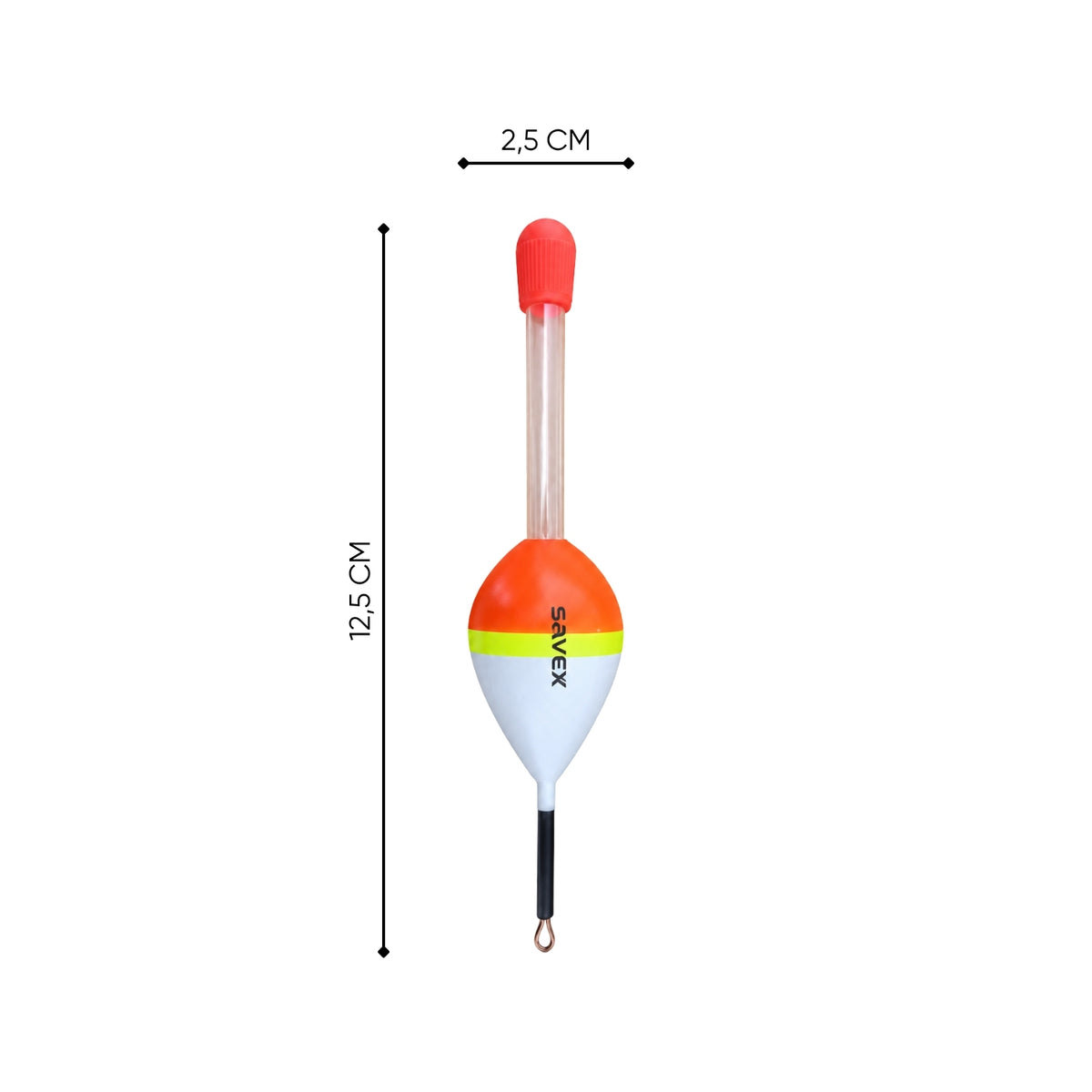 Işık Tüplü Olta Şamandırası - Savex - (6004-2) - 5 Adet - 4 gr