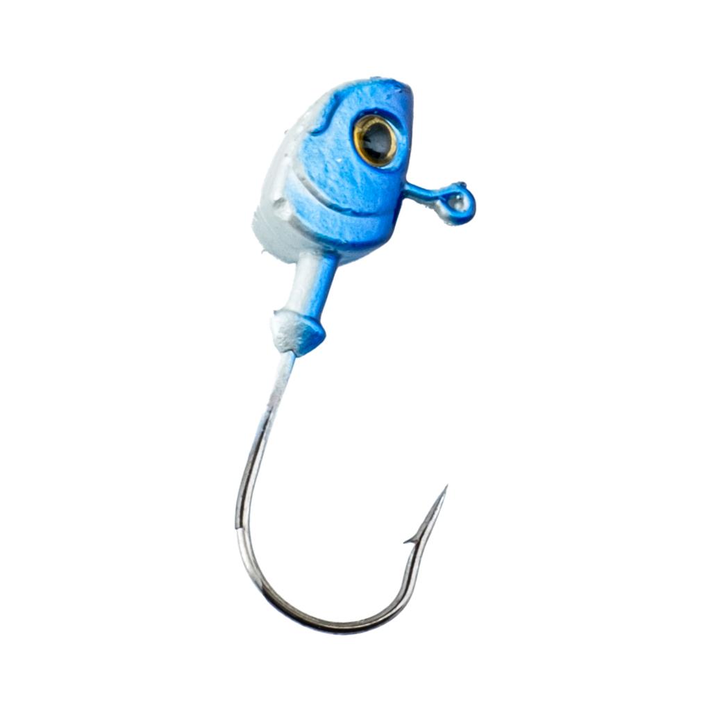 Jighead - Zoka - Kurşunlu Olta İğnesi - (XH-A 11) - Mavi Beyaz - 8 gr - 10 Adet