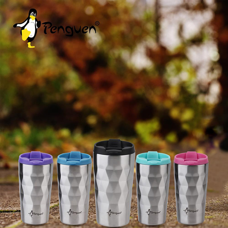 Kahve Termosu - 0,38 LT - Çelik - Penguen - Yeşil (PNG-3025)