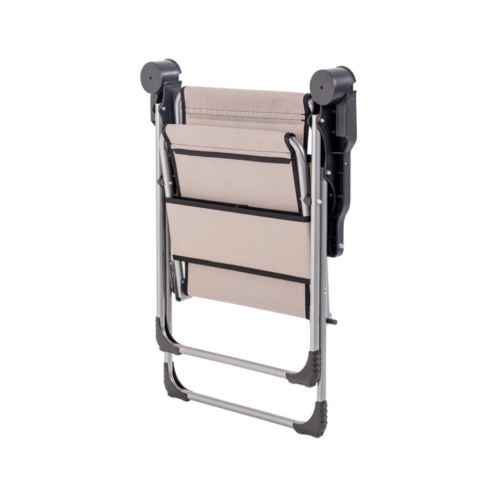 Katlanabilir Piknik ve Kamp Sandalyesi - Bardaklıklı - Rock - Kestane (A-22)- 140KG Taşıma