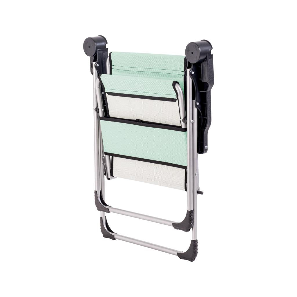 Katlanabilir Piknik ve Kamp Sandalyesi - Bardaklıklı - Rock - Su Yeşili (A-03)- 140KG Taşıma