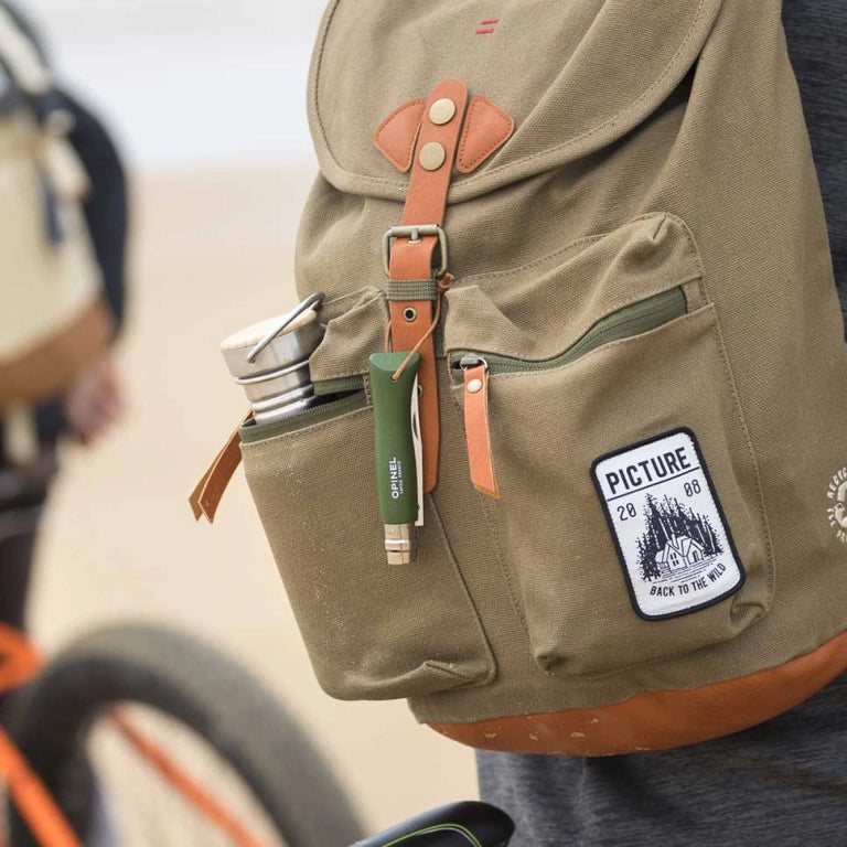 Katlanır Cep Çakısı - Opinel - Gürgen Ağacı Sap - Haki Çakı No:8