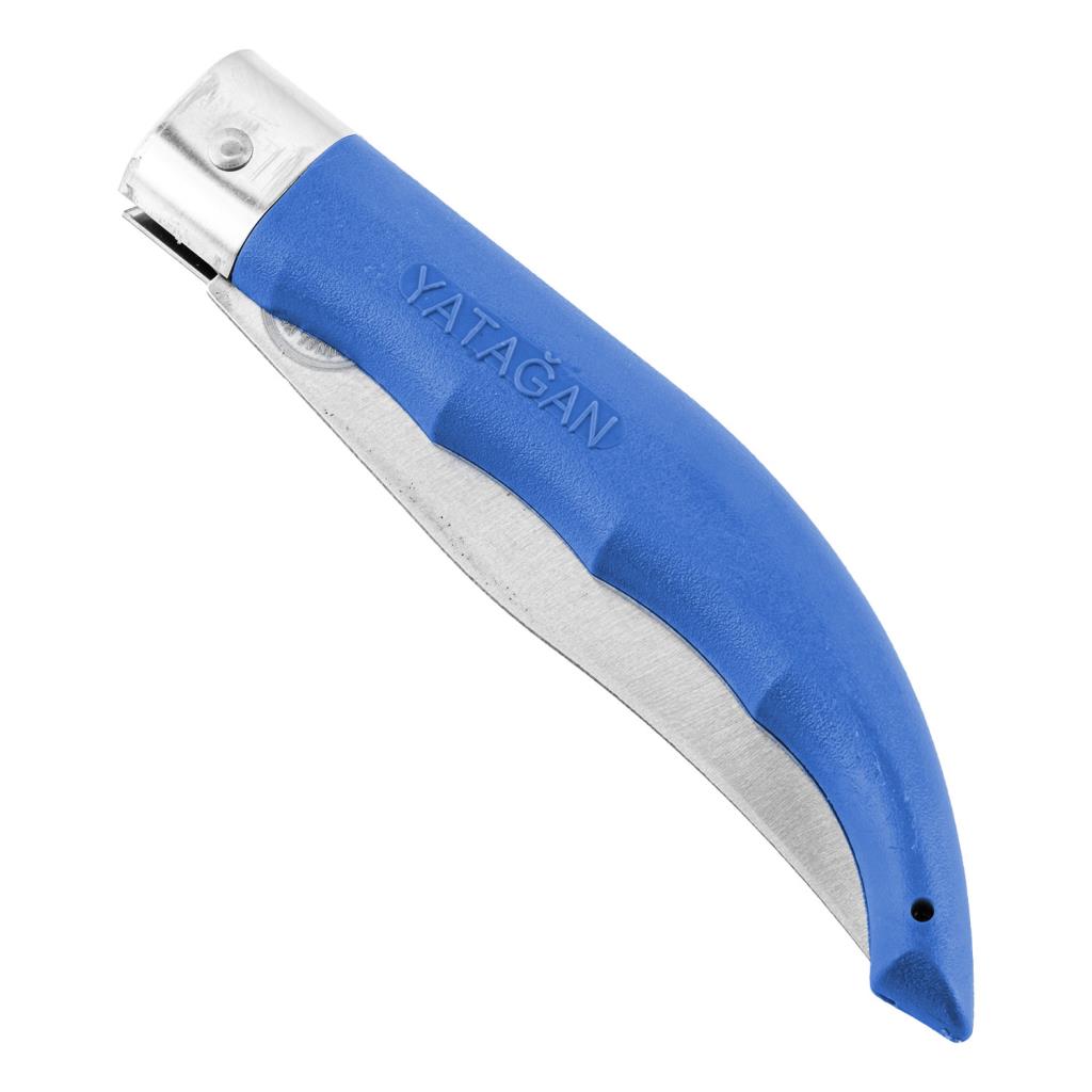 Katlanır Cep Çakısı - Yatağan - El Yapımı - Mavi - No:2