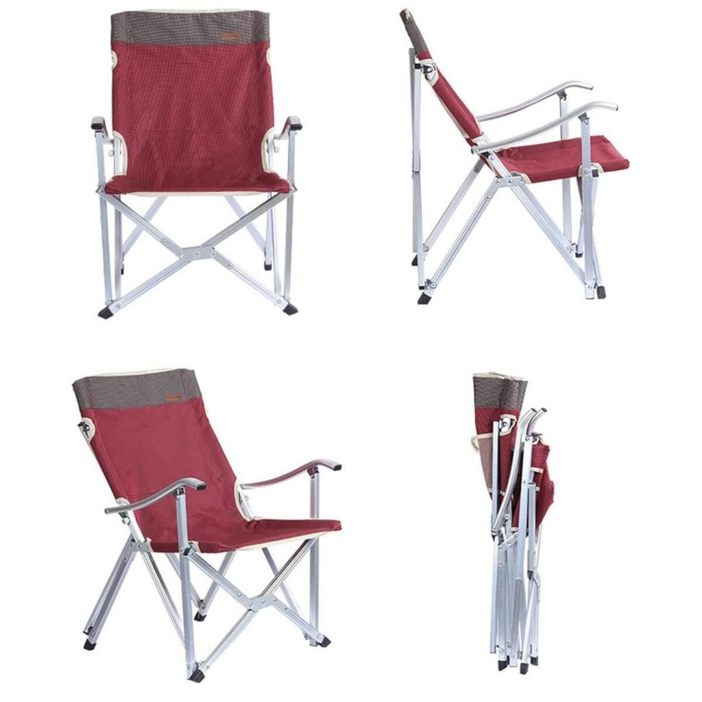 Katlanır Kamp Piknik Sandalyesi - Madfox Dachuan - Bordo - 547281 - Taşıma Çantalı