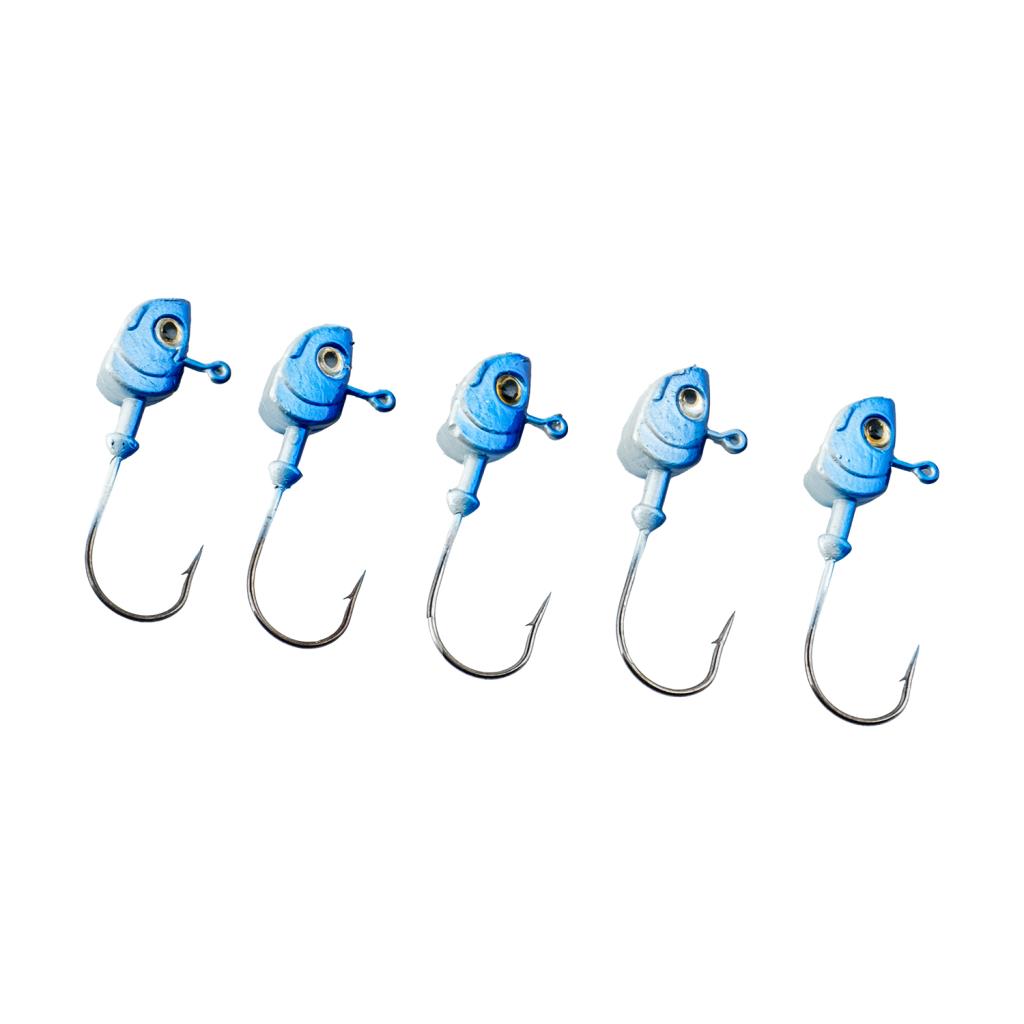 Kurşunlu Jighead Zoka - 8g - Fishack - Mavi Beyaz (XHA11) - 5 Adet