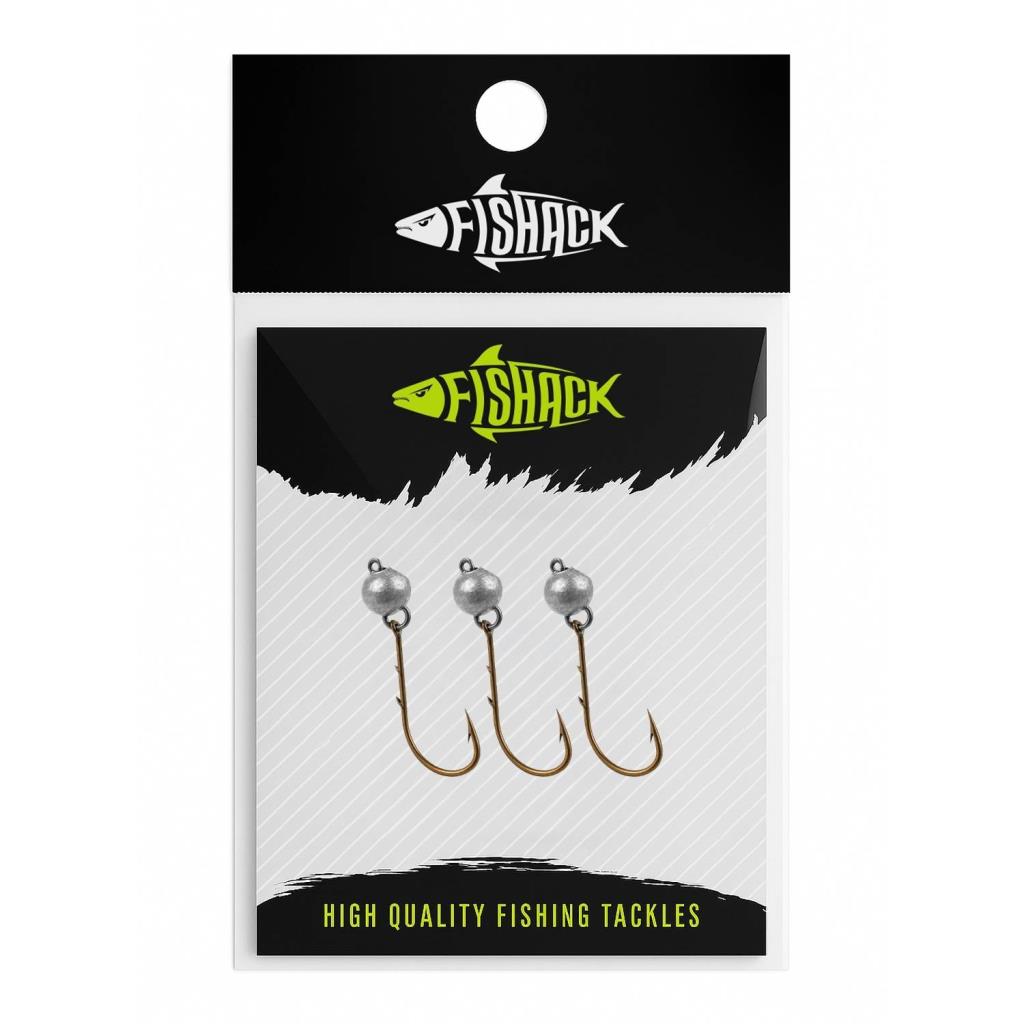 Mafsallı Jighead - Hareketli Kurşunlu İğne - Fishack - 2 Gram - 3'lü Paket