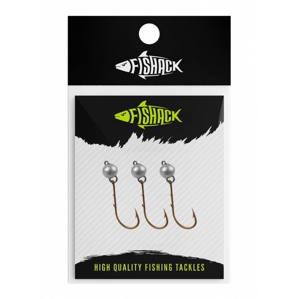 Mafsallı Jighead - Hareketli Kurşunlu İğne - Fishack - 5 Gram - 3'lü Paket