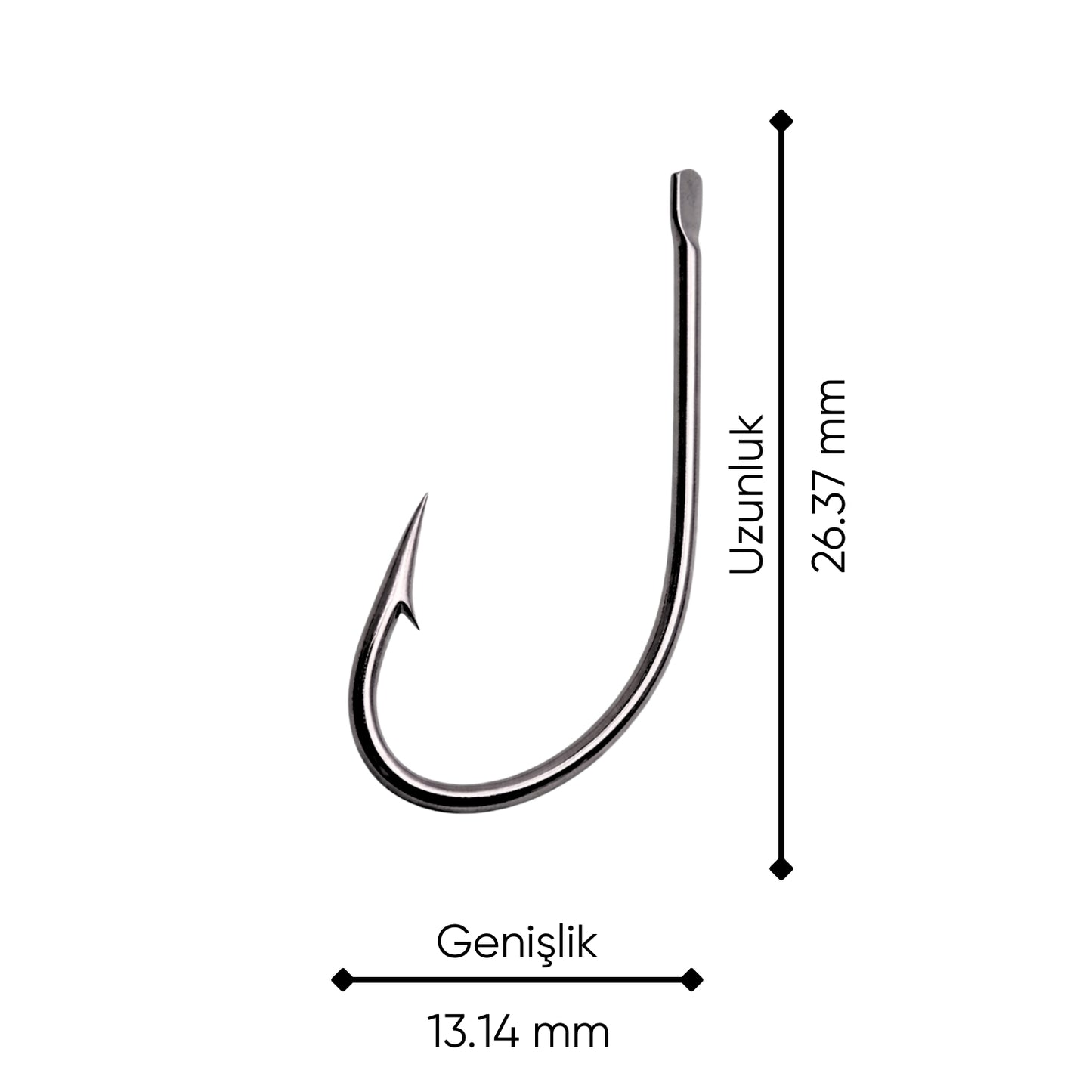 Olta İğnesi - Fishack 505 - No: 1/0 (50'li Paket)
