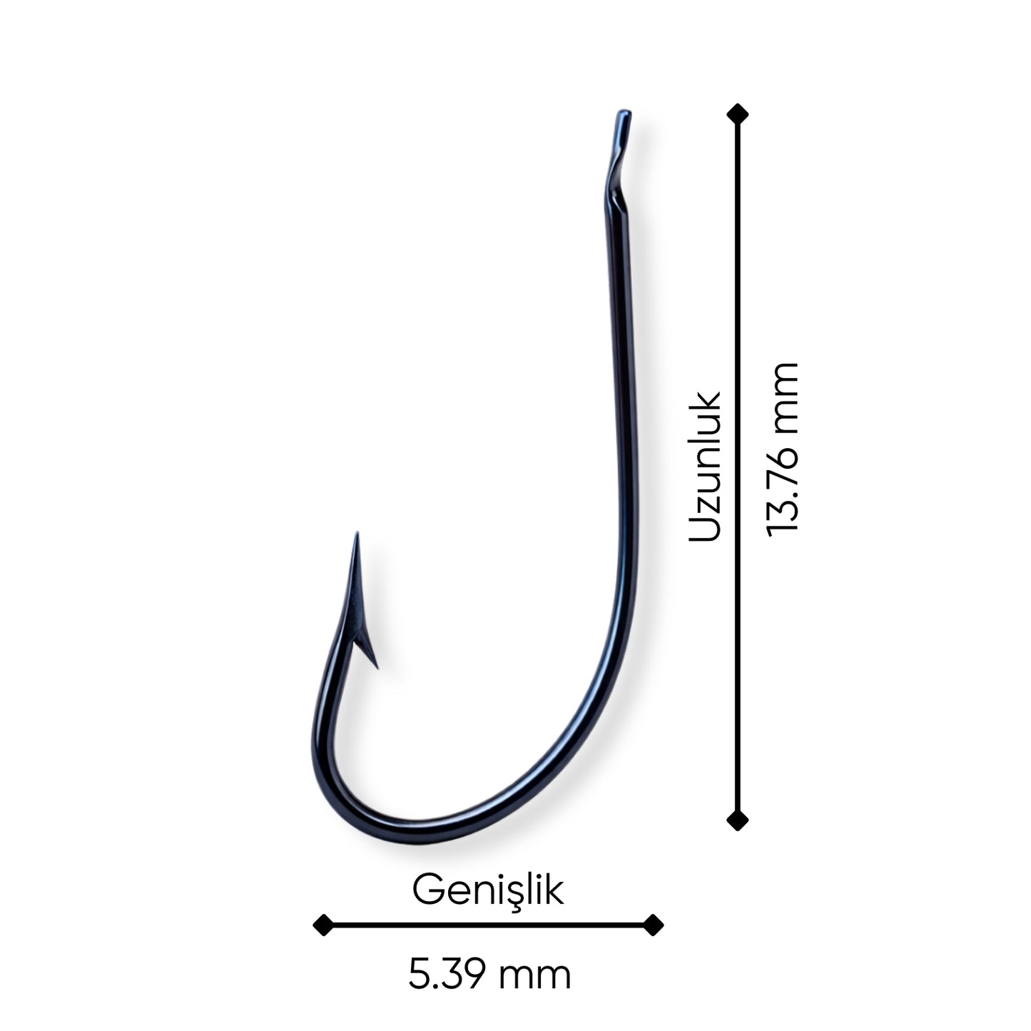Olta İğnesi - Mustad - 2300 - Lacivert - No: 20 (50'li Paket)