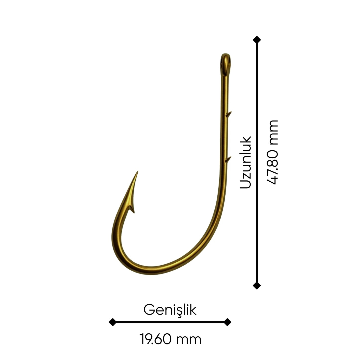 Olta İğnesi - Telescopic Star - Bronz - No: 5/0 (10'lu Paket)