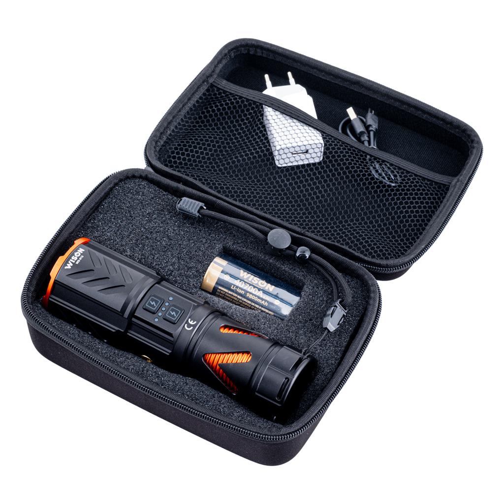 Şarj Edilebilir El Feneri - Wison - 3000 Lümen - 30 Watt