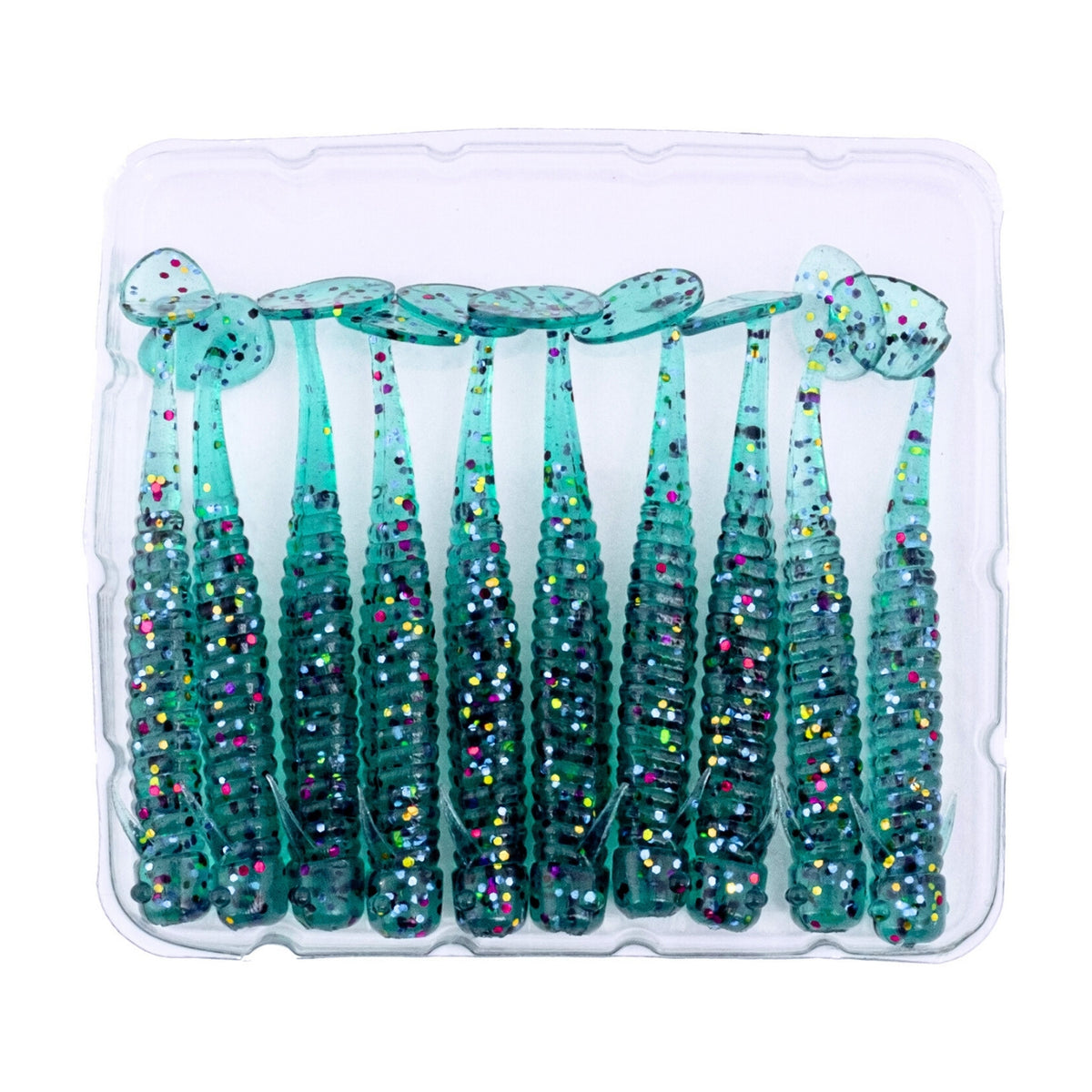 Silikon Kurt Yem - 1g 50mm - Fishack Wormix - 10 Adet - Blue