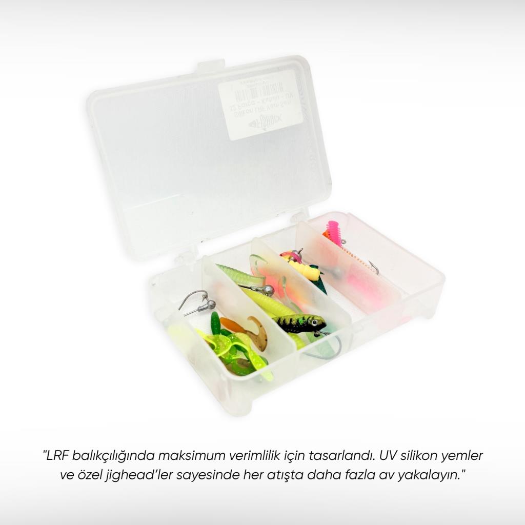 Silikon LRF Yem Seti - 32 Parça - Yem Kutulu - Fishack (2001)