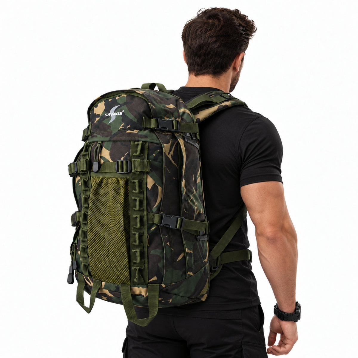 Su Geçirmez Outdoor Sırt Çantası - Dağcı Çantası - Savage Ventura 50LT- Kamuflaj