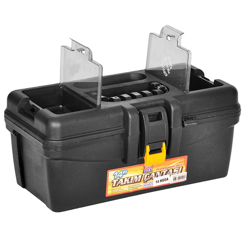 Takım Çantası - 14 Inç - Malzeme Kutusu - Mega - Siyah - (Kod 186)