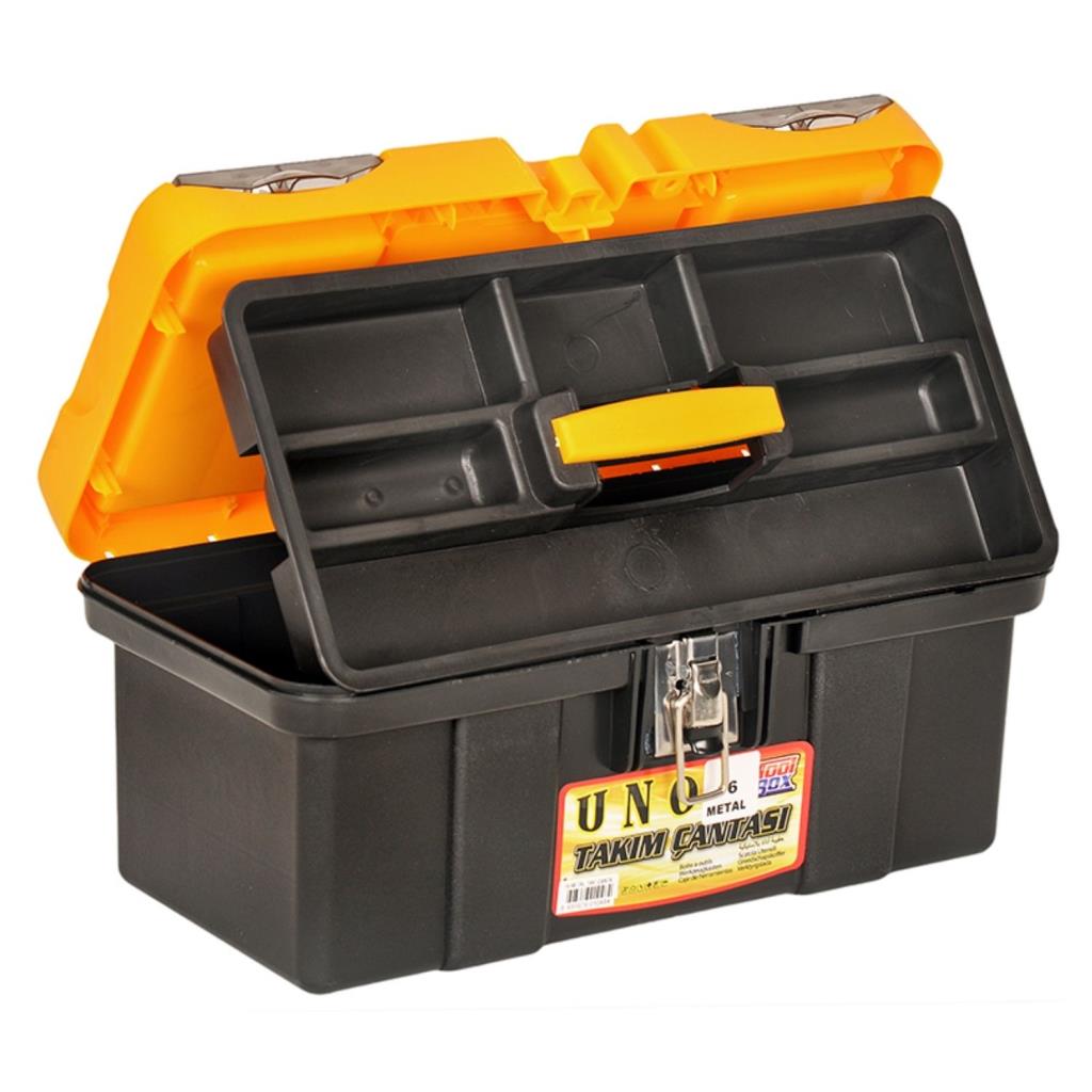 Takım Çantası - 16 Inç - Çelik Kilitli - Malzeme Kutusu - Mega - (Kod 147)