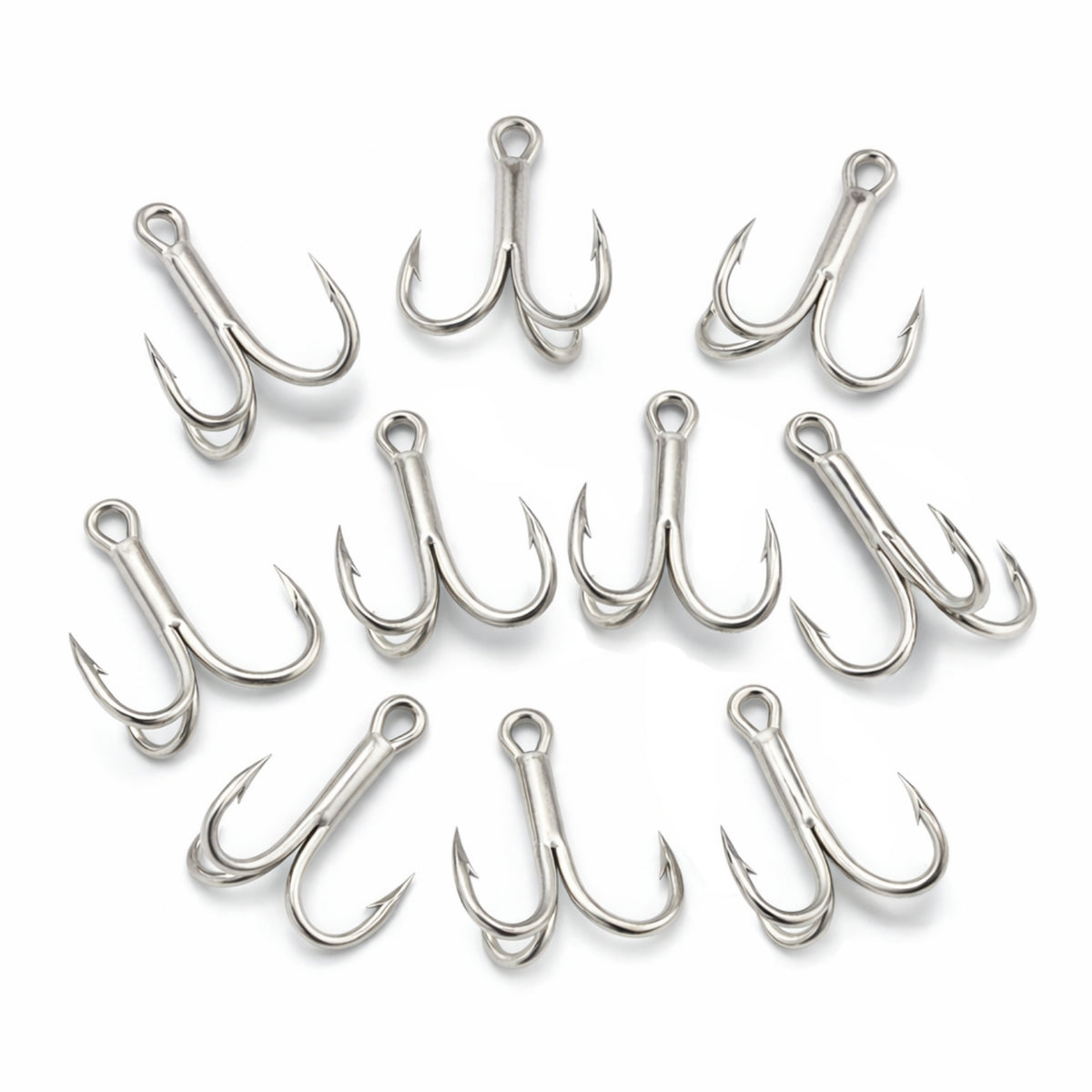 Üçlü İğne - Nikel Üçlü Kanca - Fishack 3210 - 10 Adet - No: 6