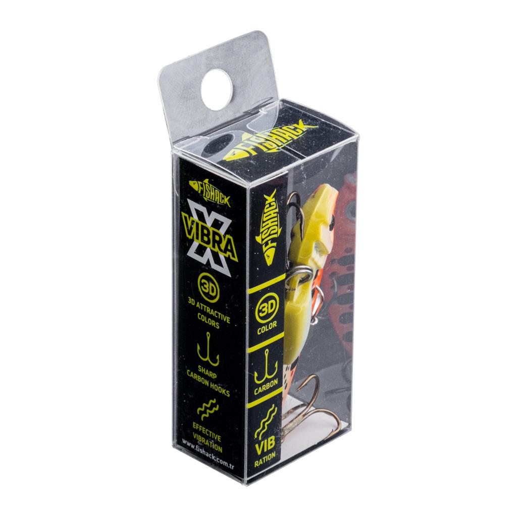 Vibrasyon Yem - LRF/Spin Jig - Fishack VibraX - 15g 55mm - Fire Dot - UV Boyalı