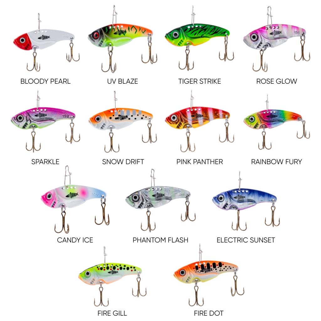 Vibrasyon Yem - LRF/Spin Jig - Fishack VibraX - 7g 40mm - Fire Dot - UV Boyalı