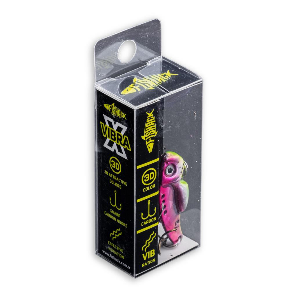 Vibrasyon Yem - LRF/Spin Jig - Fishack VibraX - 7g 40mm - Sparkle - UV Boyalı