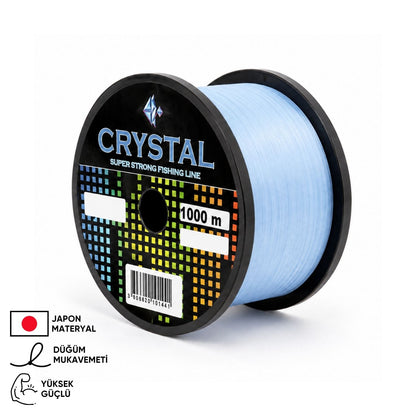 1000 MT Bobin Misina - Crystal - Mavi - Ekstra Güçlü - 0,25 MM