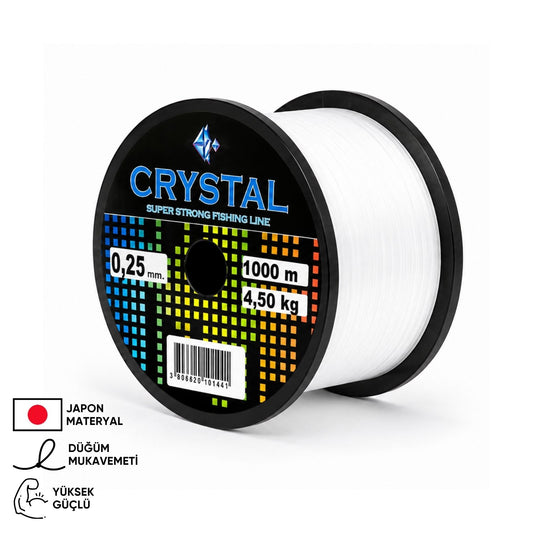 1000 MT Bobin Misina - Crystal - Şeffaf - Ekstra Güçlü - 0,20 MM