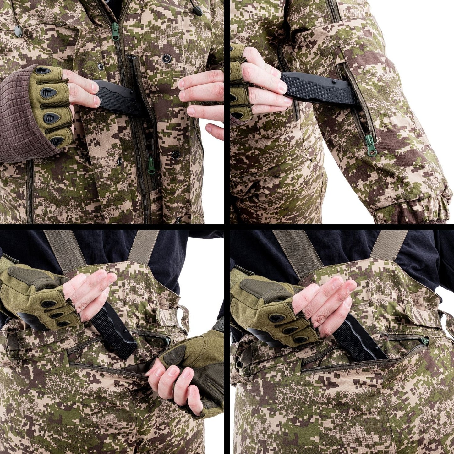 Soğuk İklim Takımı - Su İtici Nefes Alır Kumaş - -35° - Kamuflaj - Savage.