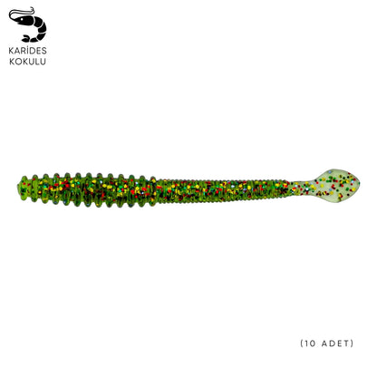 Silikon Sahte Kurt Yem - 2,2g 87mm - Fishack Wormix - Jungle