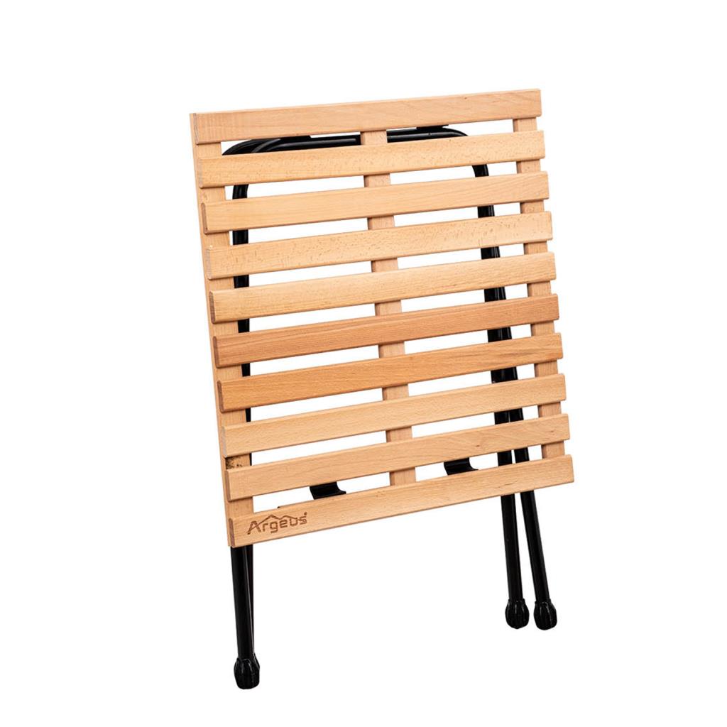 2 Adet Katlanır Kamp Sandalyesi ve Masa Seti - Rest - Kırmızı - 130 KG Taşıma