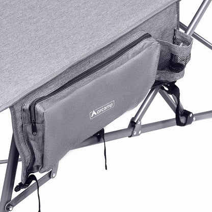 Letto Katlanabilir Kamp Yatağı & Kampet - Orcamp -Cepli - Gri - OUT-2361