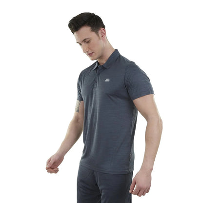 Spor Erkek Polo Yaka Tişört - Hızlı Kuruyan Tişört - Ultra Dry Antrasit (600613)