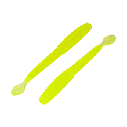 Silikon Sahte Kurt Yem - 2,2g 87mm - Fishack Wormix - Fluo Green - UV Silikon